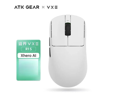 Mouse wireless ergonomico leggero VXE Dragonfly R1 con sensore PAW3395, mouse da gaming tri-mode a bassa latenza per PC, giocatori, ufficio e regalo