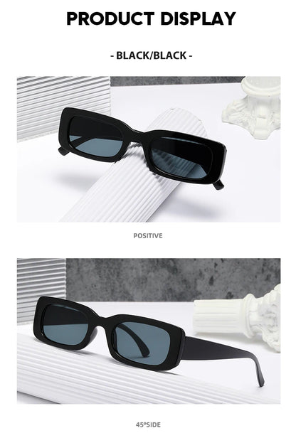 Fekete négyzet alakú napszemüveg férfiaknak, téglalap alakú, kicsi, retro stílusú, fekete lencsés, vezetéshez és horgászathoz, Oculos UV400