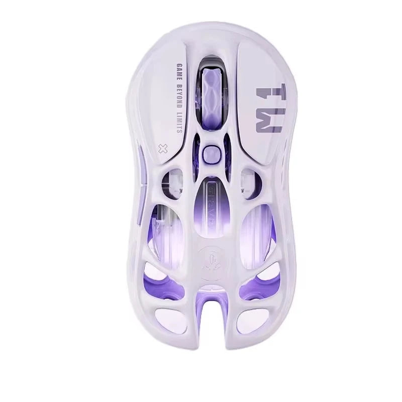 GravaStar Mercury M1 Pro belaidė žaidimų pelė 26000DPI laidinė / 2.4GHz / Bluetooth GLOWSYNC RGB
