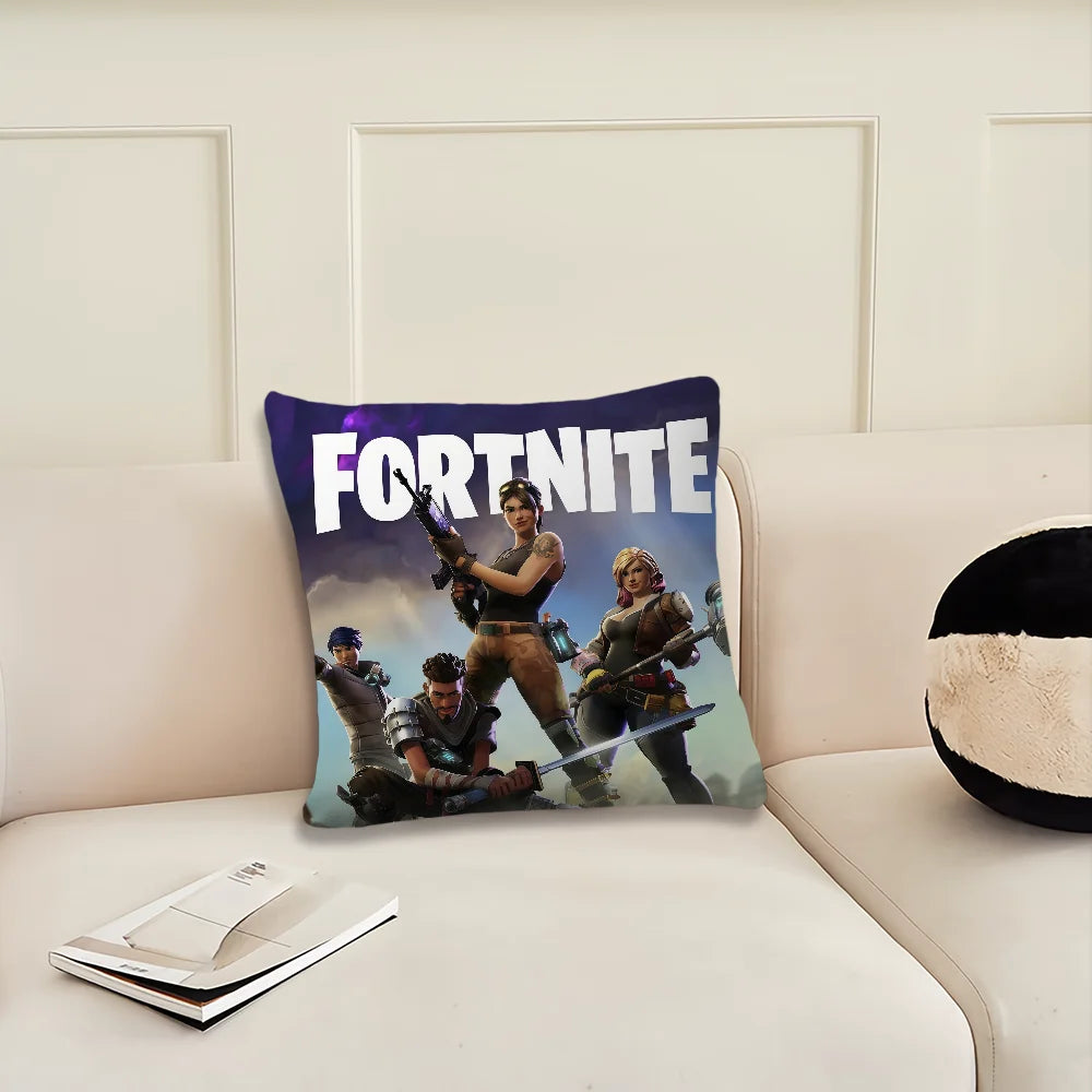 Game F-Fortnite Kissenbezug, dekorativer Kissenbezug für Zimmer, Zuhause, Sofa, Wohnzimmer, Büro und Auto, nordische Schlichtheit