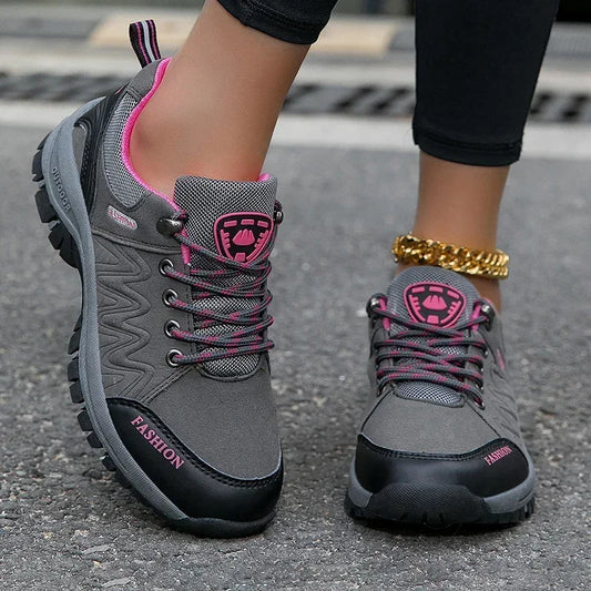 Women’s Hiking Shoes Outdoor Sneakers Non-Slip Walking Shoes Comfortable Footwear Climbing Jogging Boots Sports Shoes for Women