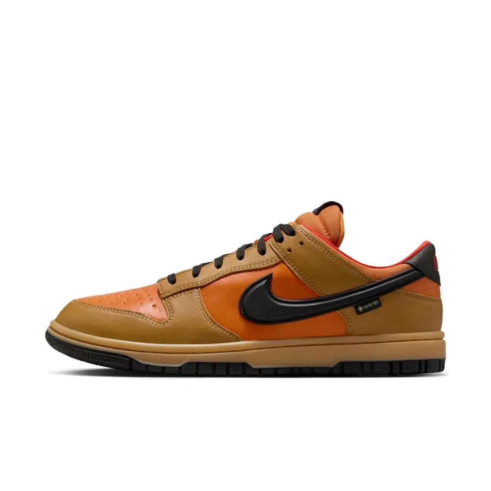 Nike Dunk Classic Versatile Waterproof Low-Top Skate Shoes Men's Brown HQ2053-700