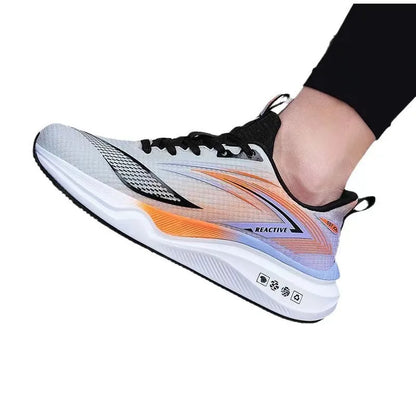 Men's breathable running shoes summer hot sale of the season, casual sporty fish thread soft bottom thick heel cross-border style