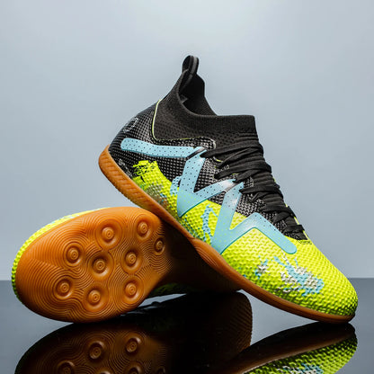 Zapatillas de fútbol para hombre, tacos de alto rendimiento, calzado profesional de fútbol sala, botas rápidas para campo de fútbol, zapatillas originales de entrenamiento para niño