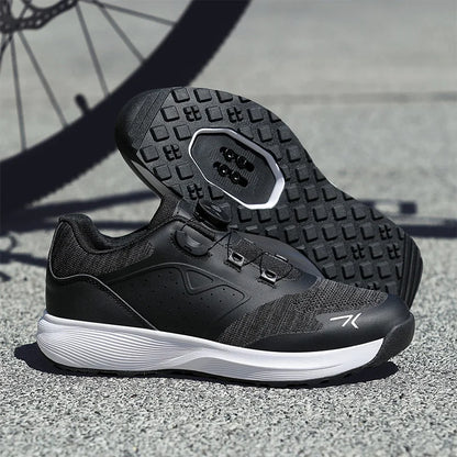 Cycling Sneakers MTB Men's Sports Dirt Bike Shoes SPD Pedal Mountain Bicycle Footwear Speed Racing Flat Off-Road Cycling Shoes