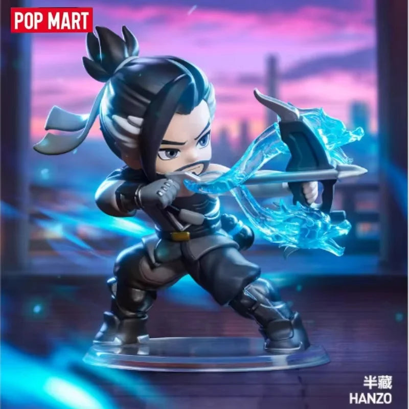 POP MART Original Overwatch Play Of The Game Series Blind Box PVC-Sammelfiguren, Schreibtischdekoration, Mädchen-Spielzeugmodell für Fans