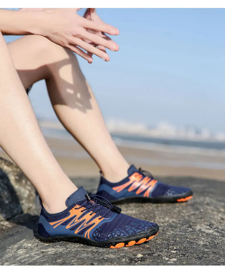 EOCENE Sapatilhas aquáticas barefoot para homem e mulher, de secagem rápida, para desportos ao ar livre, praia, natação, fitness, caminhada na água, caminhadas e ciclismo