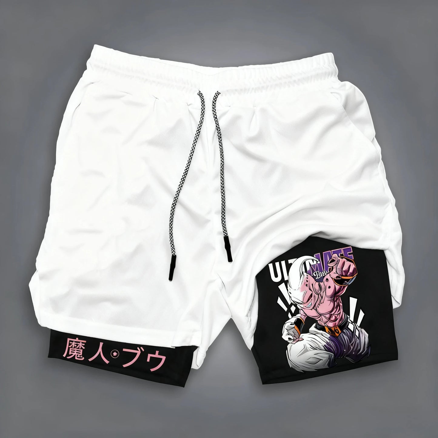 Dragon Ball GOKU Vegeta Anime Printed Double Layer Shorts 2025 American Summer Men's and Women's Fashion Sports Shorts