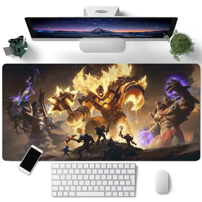 World Of Warcraft Game Mousepad Large Keyboard Desk Mat Gaming Mouse Pad LockEdge Non-slip Mat