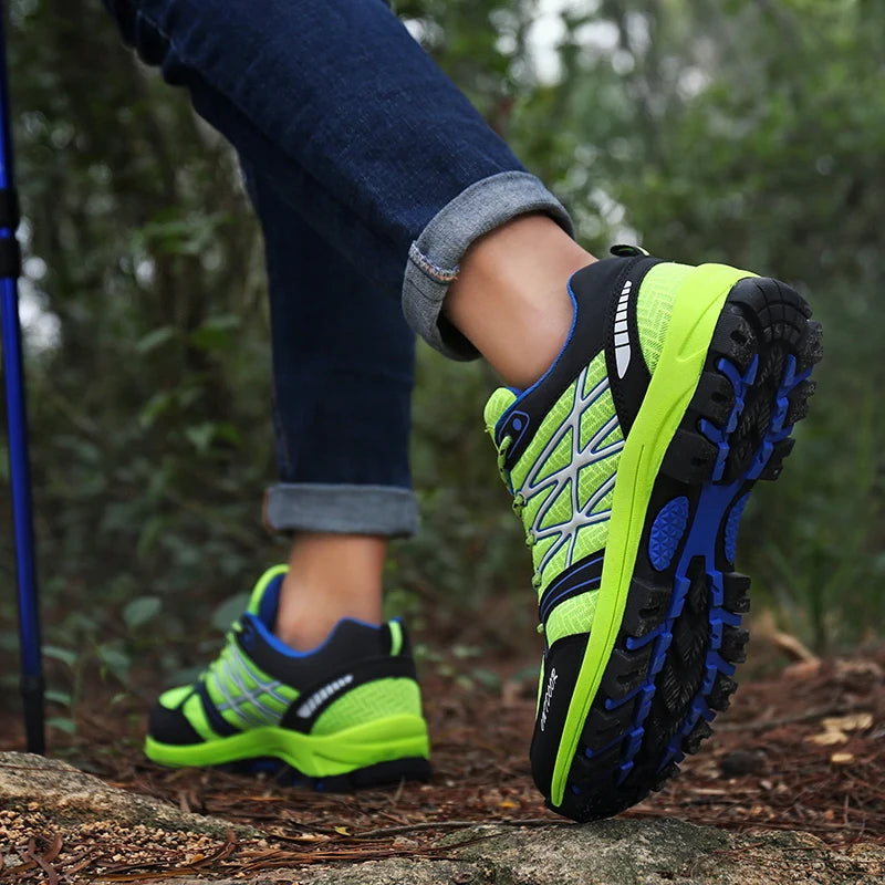 Marken-Wanderschuhe für Herren, atmungsaktive Mesh-Reiseschuhe, wasserdichte Outdoor-Schuhe für Jagd und Angeln, Berg-, Offroad-, Reit- und Sportschuhe