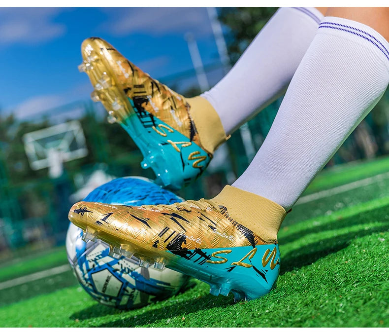 Brand Fashion Football Sneakers for Men Women Professional Field Boot Big Size 46 Long Spikes Soccer Cleats Men botas de futbol