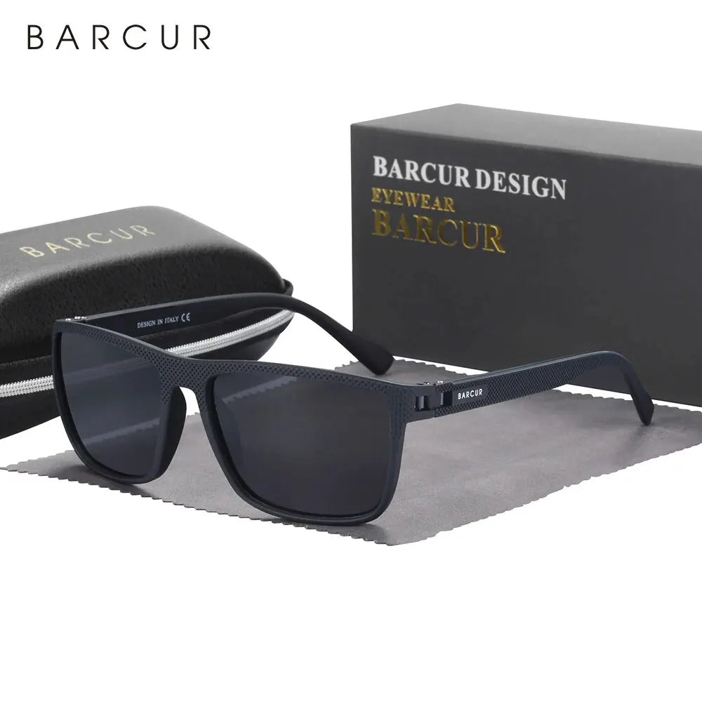 BARCUR Design TR90 napszemüveg férfiaknak, polarizált, könnyű sportnapszemüveg nőknek, szemüveg-kiegészítő, Oculos UVAB védelem