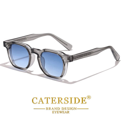 CATERSIDE Új vintage férfi napszemüveg Kiváló minőségű négyzet alakú napszemüveg Női szabadtéri, utazási, strand- és nyári divatszemüveg UV400