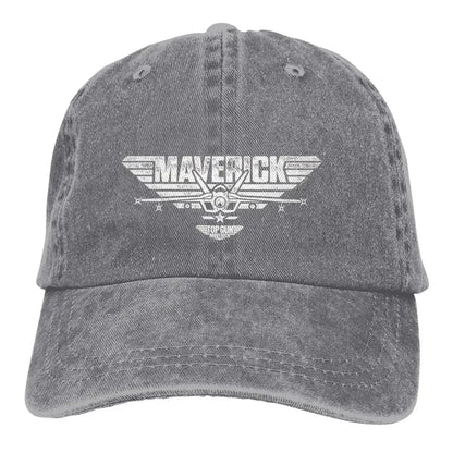 Многоцветна шапка с козирка за мъже и жени, каубойска шапка „Top Gun Maverick“ с центрирано лого на „Jet“, бейзболни шапки, персонализирани шапки с козирка за защита