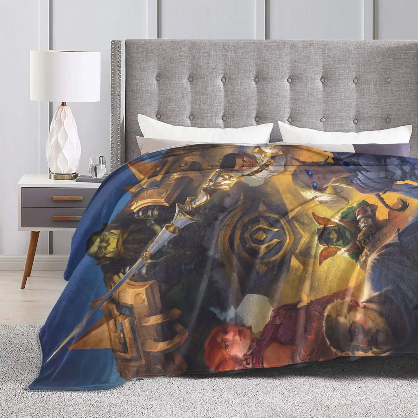 WOW World of Warcraft Flannel Blankets Winter  Soft Warm Throw Blanket for Children Outdoor Novelty Bedspread Sofa Bed Cover