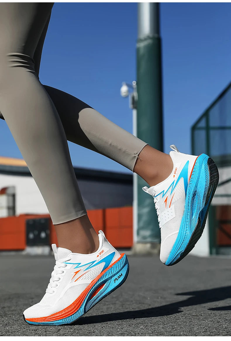 NEUE Laufschuhe mit Carbonplatte für Marathon, Herren, sportlich, atmungsaktiv, leicht, Damen, bequeme rutschfeste Sportsneaker, Casual
