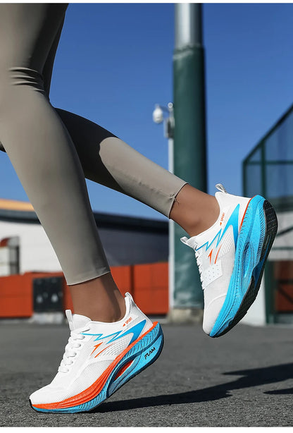 NEUE Laufschuhe mit Carbonplatte für Marathon, Herren, sportlich, atmungsaktiv, leicht, Damen, bequeme rutschfeste Sportsneaker, Casual