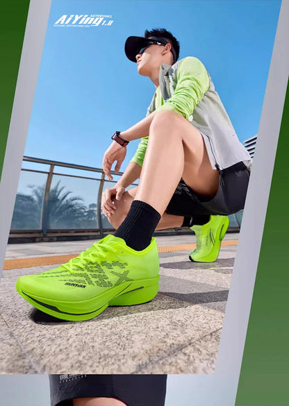 IRUNSVAN Zapatillas deportivas con placa de carbono para maratón, zapatillas profesionales de running, amortiguadoras, transpirables, para jogging, unisex 095
