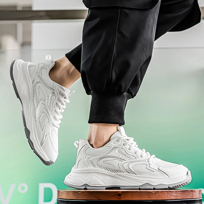 Men's speed casual sneakers spring summer soft-sole anti-slip breathable outdoor running shoes fashion Youth Joker sports shoes