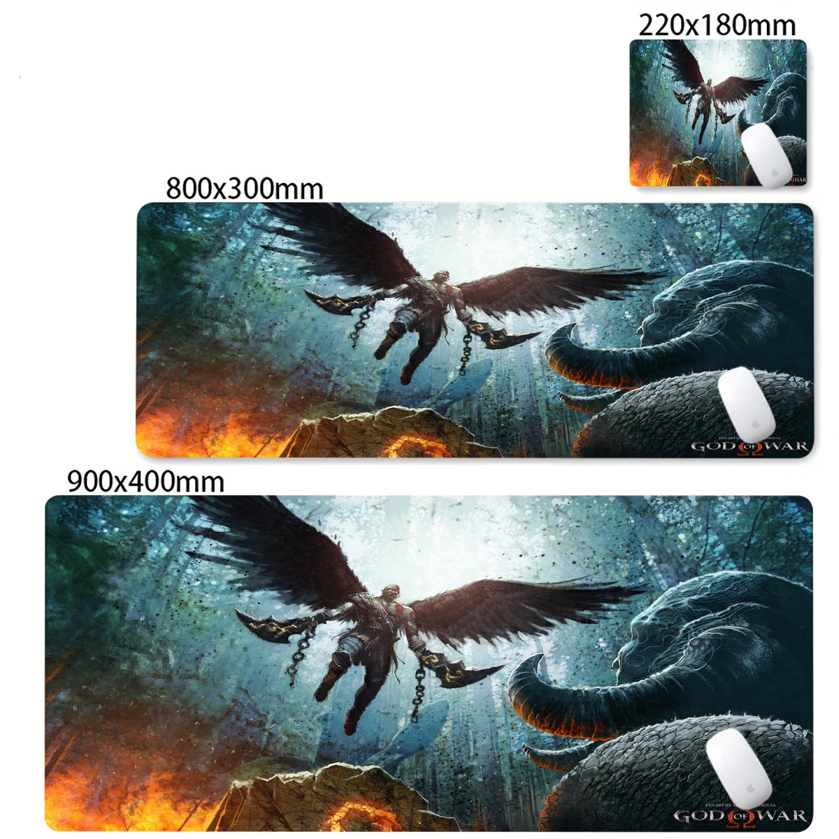XXL egérpad God of War íróasztali szőnyeg PC-s játék kiegészítők billentyűzet számítógépes egérpad játékosok számára nagy szekrény irodai asztal szőnyeg