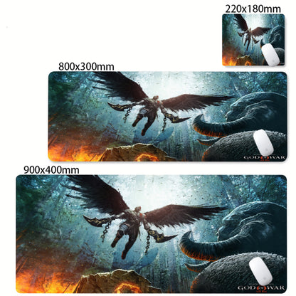 XXL egérpad God of War íróasztali szőnyeg PC-s játék kiegészítők billentyűzet számítógépes egérpad játékosok számára nagy szekrény irodai asztal szőnyeg