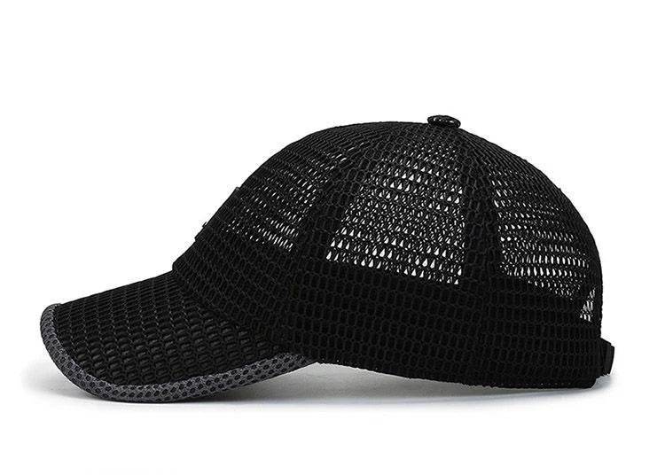 Zomer mesh-pet, baseballpet, ademend, voor buiten, verstelbaar met snapback, wandel- en vispet, voor dames en heren, cool, casual, sportief, fietspet