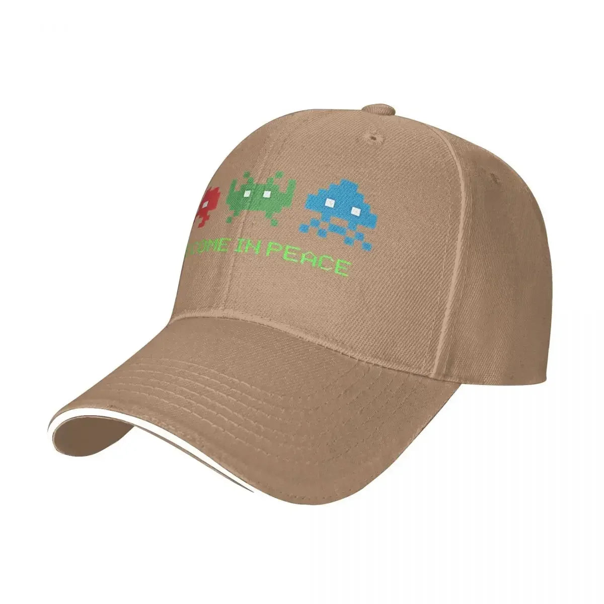 2026 Space Invaders Shooting Video Game We Come In Peace Durable for All Seasons Cap Female Women's Cap Summer 2025
