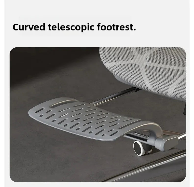 Sedia da ufficio e gaming ergonomica Air Titan Full Mesh per computer, con supporto lombare a tre zone e design ad alta ventilazione per scrivania da studente
