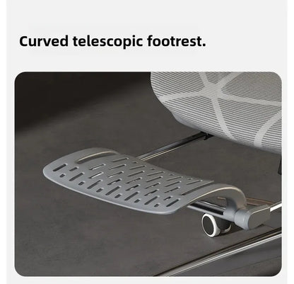 Sedia da ufficio e gaming ergonomica Air Titan Full Mesh per computer, con supporto lombare a tre zone e design ad alta ventilazione per scrivania da studente