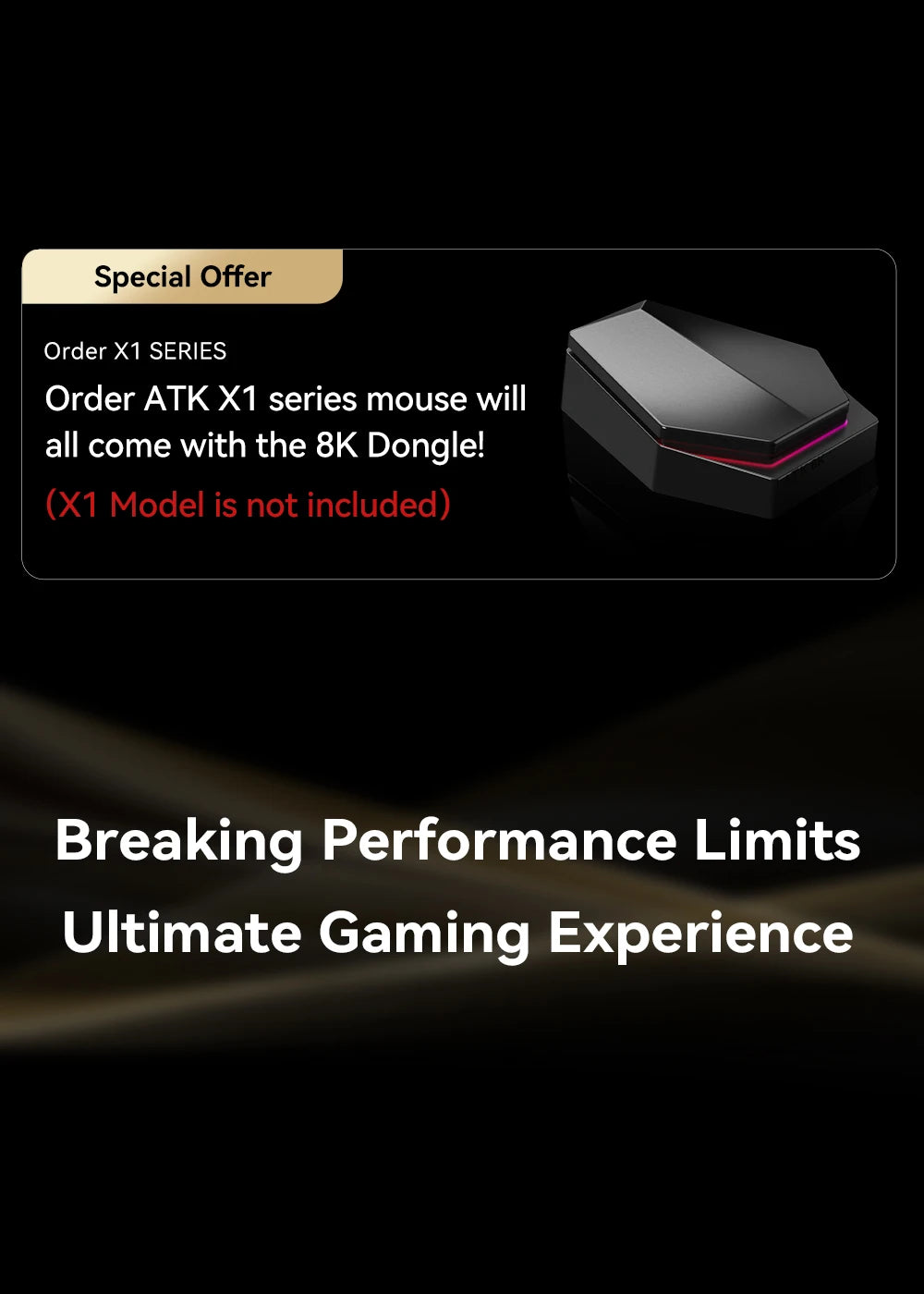 ATK X1 Series vezeték nélküli Bluetooth egér Paw3950/Ultra 8k, könnyű, 49g, hárommódú FPS gamer egér, egyedi ajándék