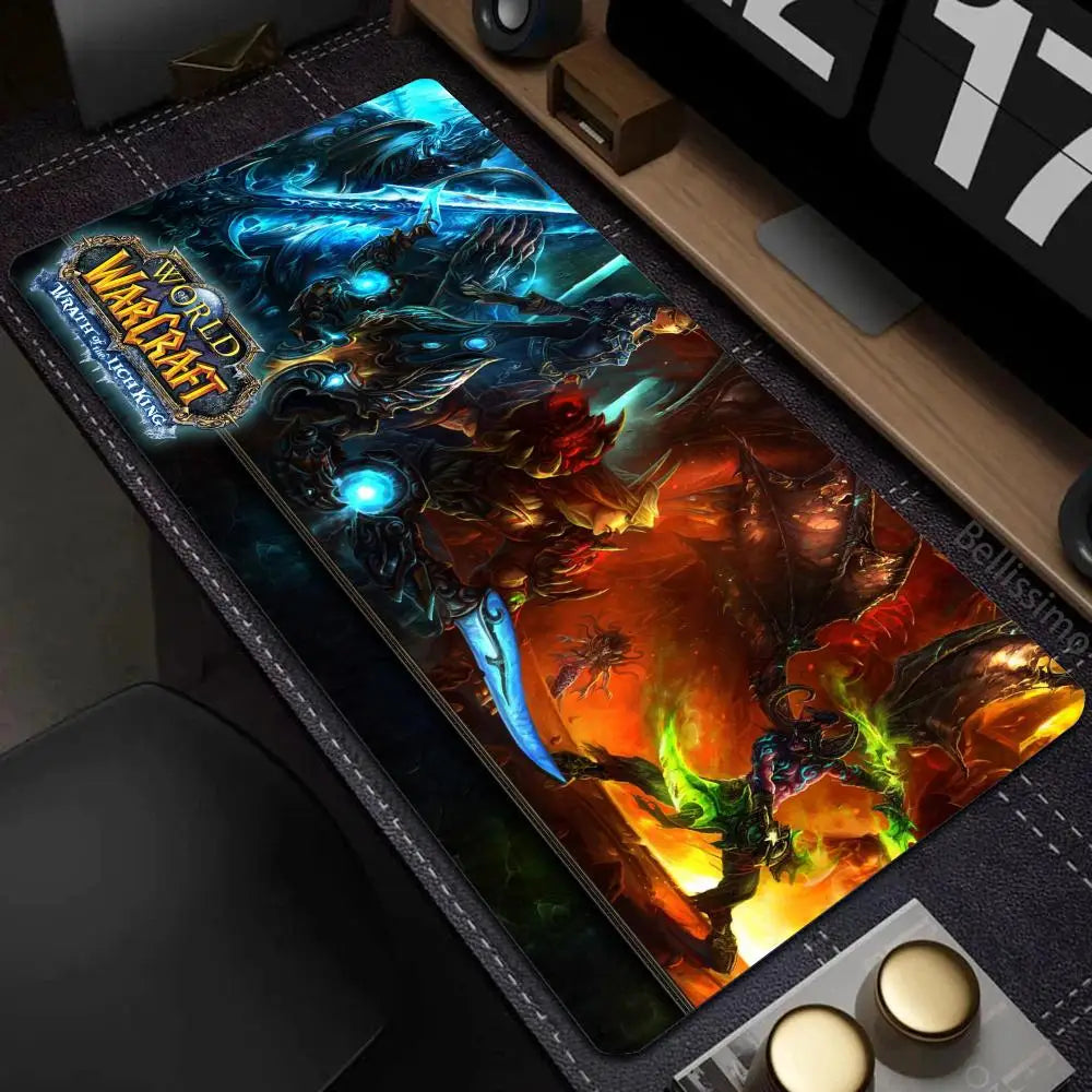 Natural Horde Alliance Mouse Pad Rubber Large Computer Desk Keyboard Mat HD World Of Warcraft Gaming Mousepad Speed Locking Edge