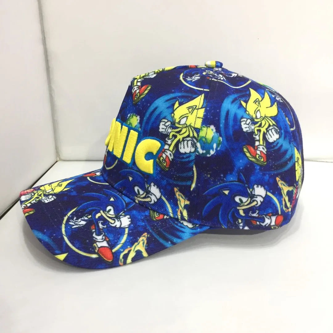 Șapcă de baseball 3D „Shadow the Hedgehog” pentru adulți și copii, cu imprimeu Sonic, Amy, Tails și Knuckles, cu margine plată și limba de rață, cadou