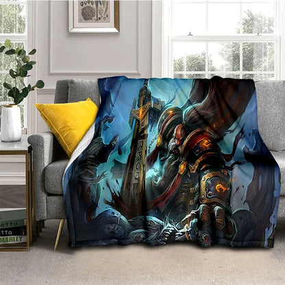 WOW, World of Warcraft  Demon Hunter, Lich King Game Flannel Blanket for Beds Bedroom Sofa Picnic,Throw Blanket Outdoor Leisure