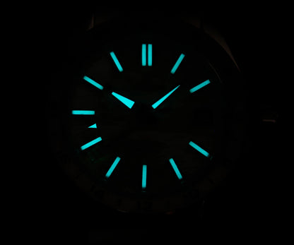 Cronos Men Watch 39mm Automatic Miyota 9015 Movement Wristwatches White Dial Birch Pattern Solid Links Sapphire 10 ATM L6040M