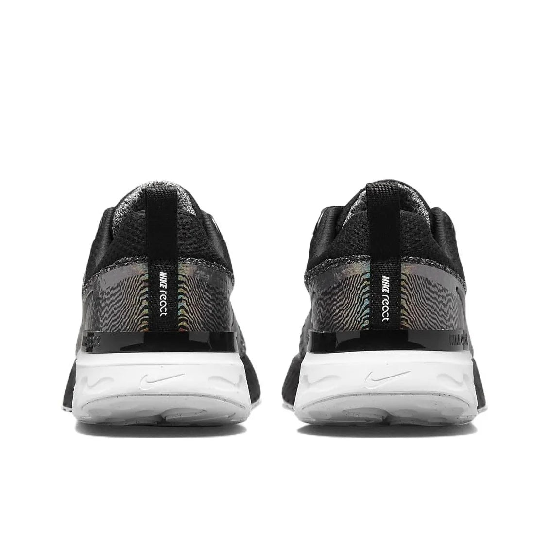 POIZON Nike React Infinity Run Flyknit 3 Premium 'Black Zebra Iridescent' Women's