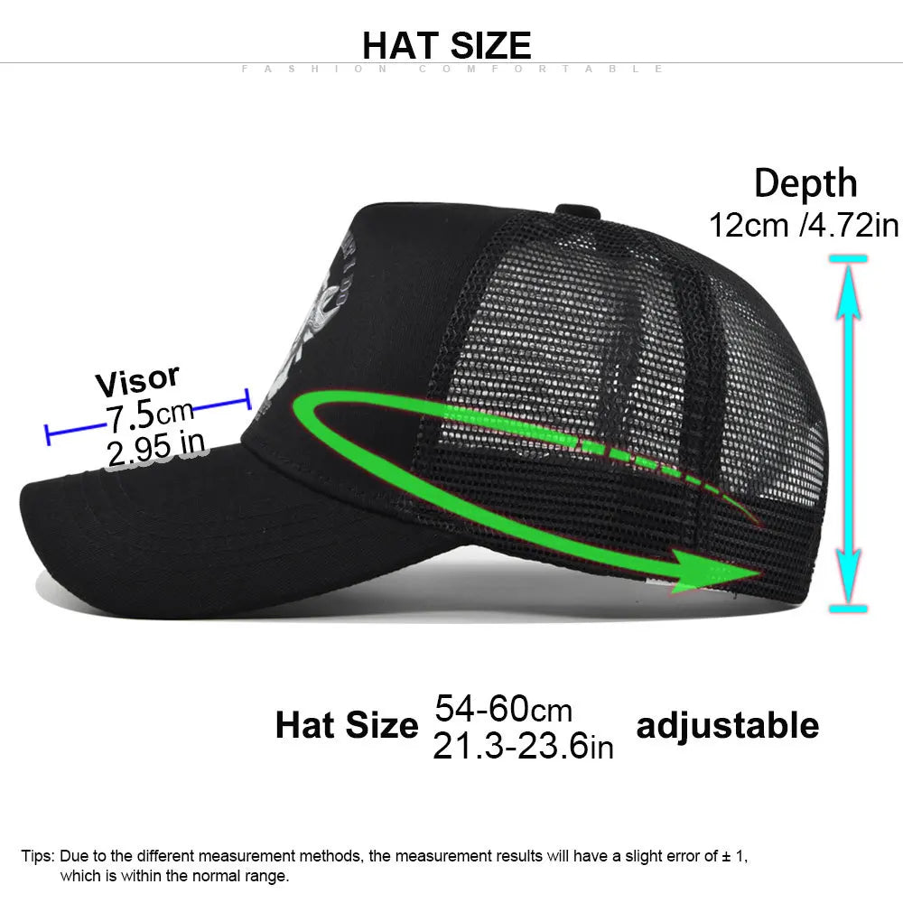 New Fashion Spring Summer Printed Mesh Breathable Baseball Cap Gorras Personality LOGO for Men WomenCouples Visor Hat Casquette