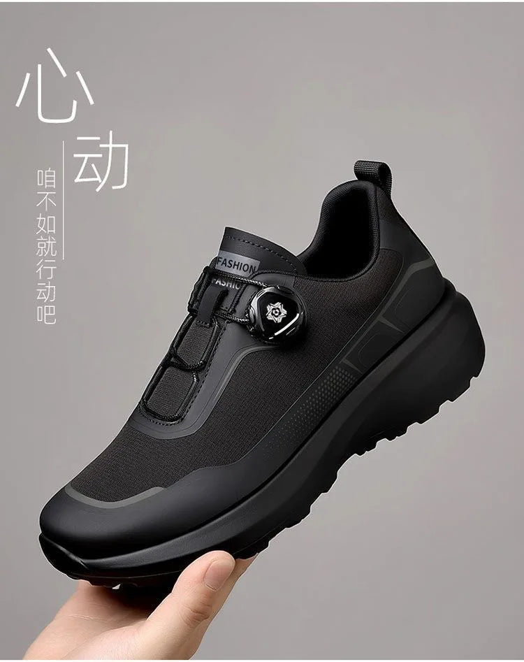 Outdoor Men's Sneakers 2026 New Spring and Summer Thick-Soled Sports Shoes Men's Hiking Daddy Shoes Casual Footwear for Men