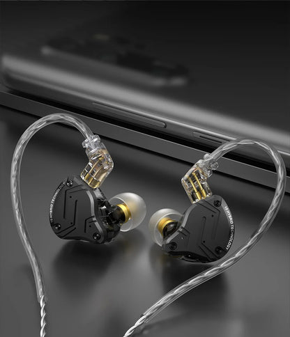 KZ ZS10 PRO X Metal Headset Hybrid drivers HIFI Bass Earbuds In-Ear Monitor Noise Cancelling Earphones ZAS ZAX ZSX ZSNPRO AS16