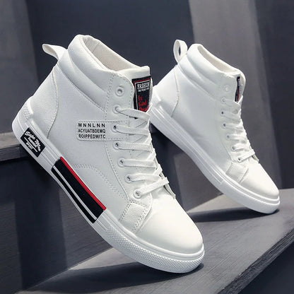 2025 New Breathable Soft Sole Men's Casual Sports Shoes Korean Fashion Student Jogging Shoes Youth Board Shoes