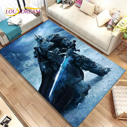 World of Warcraft,WOW ,Game Gamer Area Rug,Carpet Rug for Living Room Bedroom Sofa Doormat Decoration, Kid Non-slip Floor Mat 3D