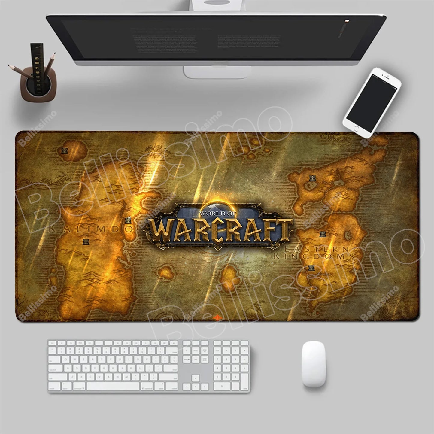 World Of Warcraft 90x40 Large Gaming Mouse Pad Game Desk Play Pad for Csgo Natural Rubber Mat Grande Gamer Xxl Computer Mousepad