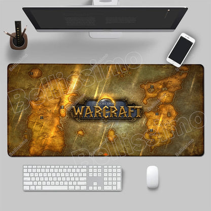 World Of Warcraft 90x40 Large Gaming Mouse Pad Game Desk Play Pad for Csgo Natural Rubber Mat Grande Gamer Xxl Computer Mousepad