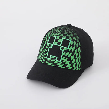 Cyberpunk-spil Totem of Undying Hat Cosplay Unisex Pixel Block Baseballkasket Solhat Udendørs tilbehør
