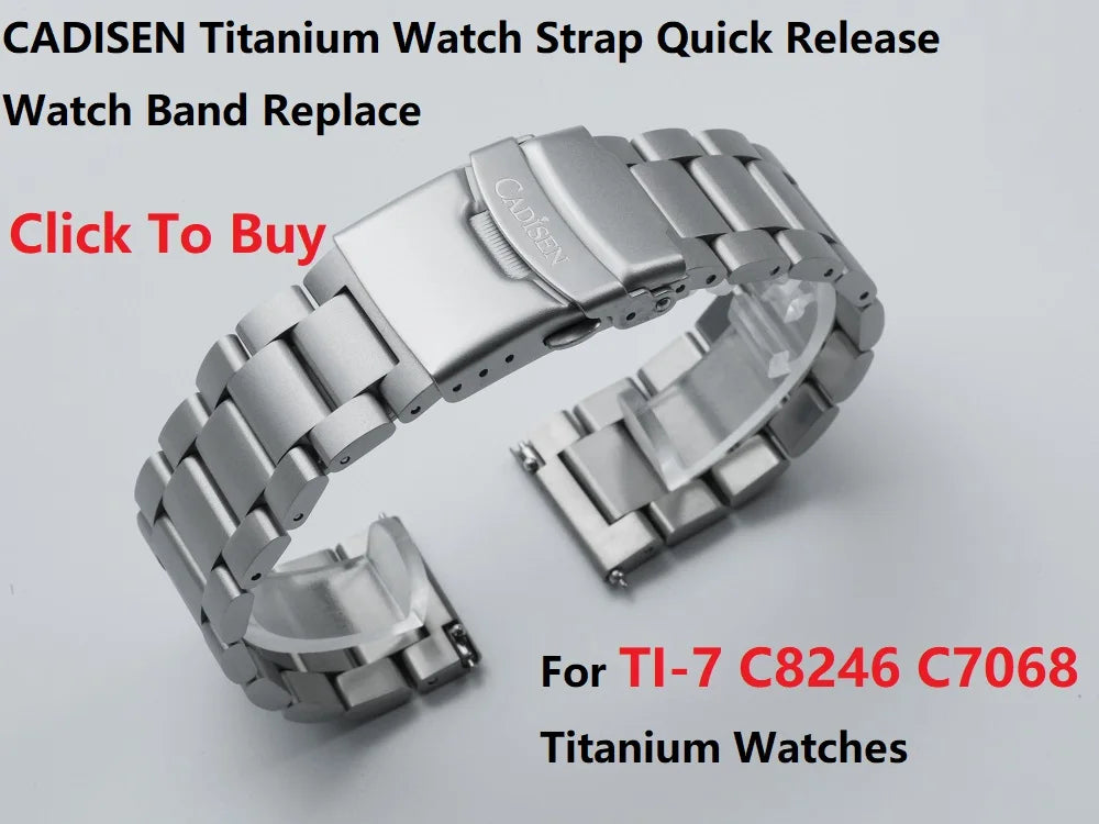 CADISEN TI-7 Autodyne Men’s Automatic Watch  Titanium Case, Miyota 8215, Sapphire Crystal & 100M Waterproof