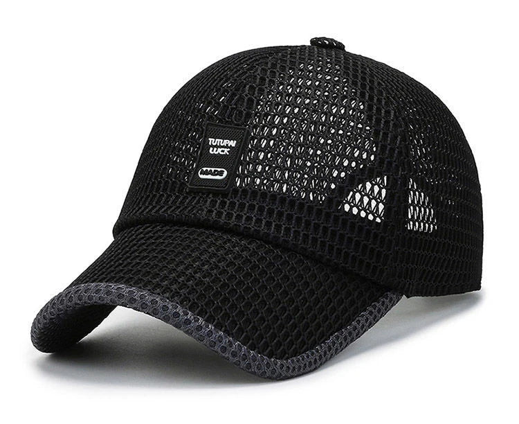 Zomer mesh-pet, baseballpet, ademend, voor buiten, verstelbaar met snapback, wandel- en vispet, voor dames en heren, cool, casual, sportief, fietspet
