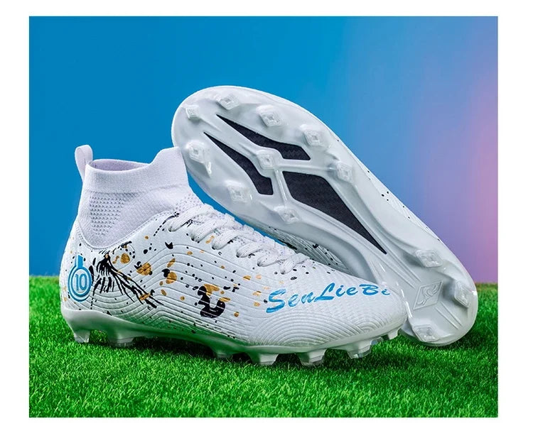 Chaussures de football anti-ald pour hommes, baskets de football respirantes, chaussures de football en plein air, basses, coordonnantes, TF, FG