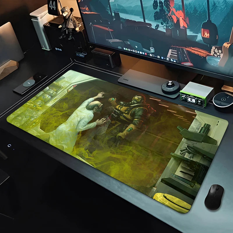 Apex Legends Caustic egérpad, nagy méretű játékos kiegészítő, egérpad, gamer asztali szőnyeg, irodai billentyűzet, XXL, anime szőnyeg, sebesség