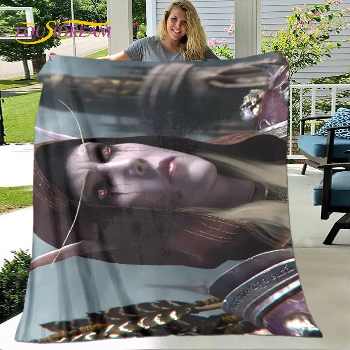 World of Warcraft, WOW Game Gamer Soft Plush Blanket,Flannel Blanket Throw Blanket for Living Room Bedroom Bed Sofa Picnic Cover