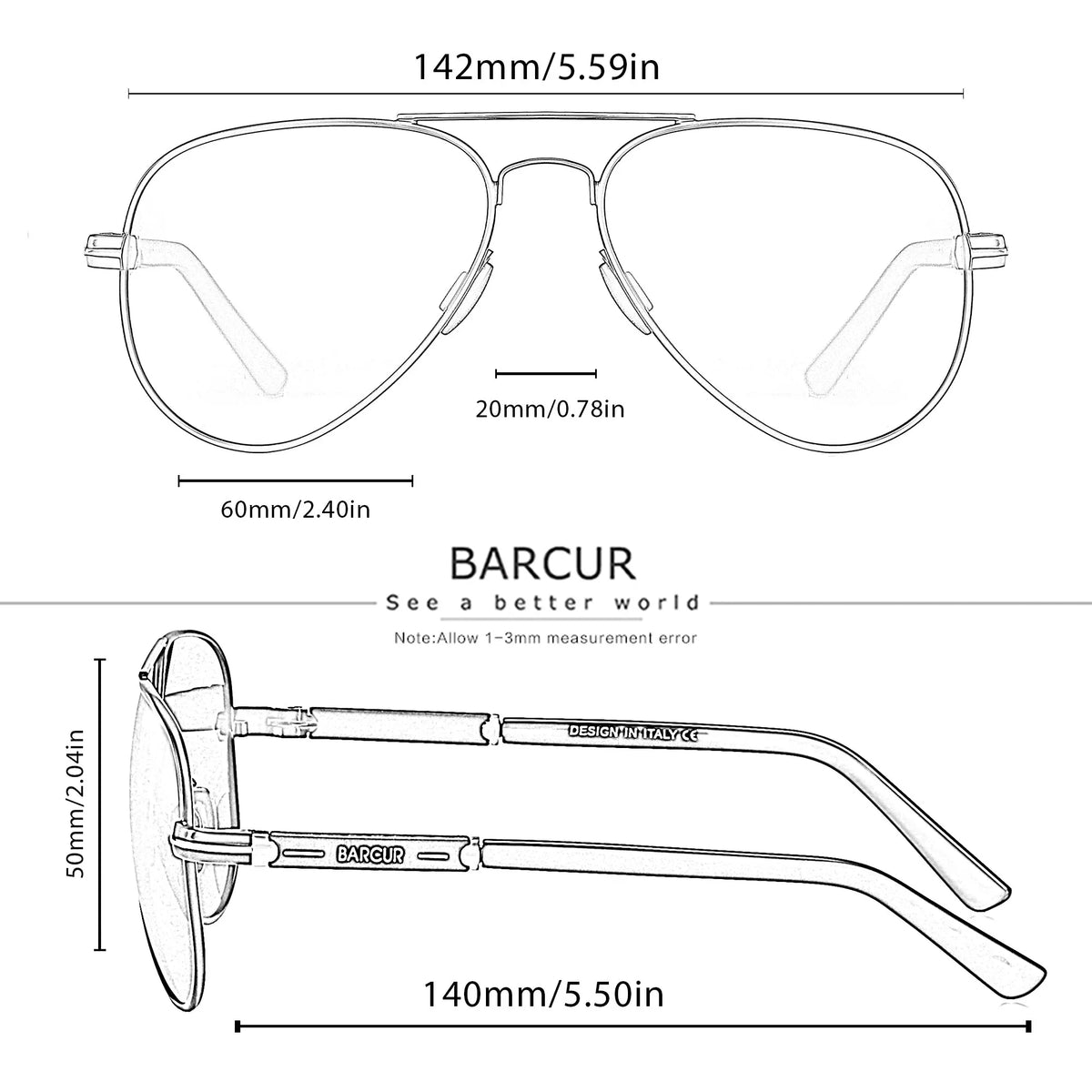 BARCUR polarizált férfi napszemüveg, pilóta napszemüveg férfiaknak, kiegészítők, vezetéshez, horgászathoz, túrázáshoz, szemüveg, Oculos, Gafas De Sol
