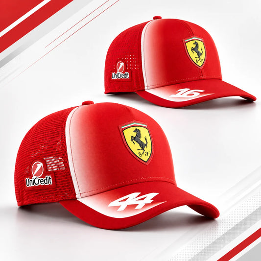 2026 Ferrari No.16 Leclerc, No.44 Hamilton with digital hat, a must-have for racing fans